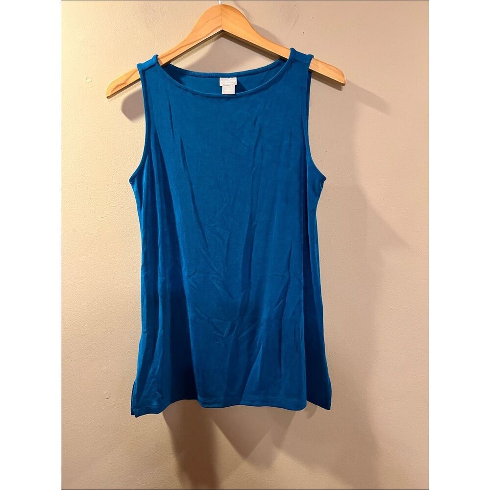 Chico's Bright Teal Blue Sleeveless Tank Top